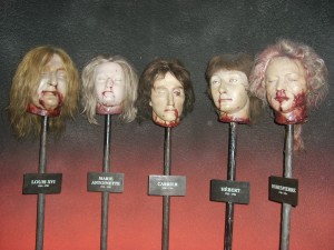 heads on sticks